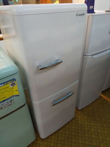 エディオン レトロ調2ドア冷蔵庫 149L ANG-RE151 2022 N24-1280 高く買取るゾウ八幡西店