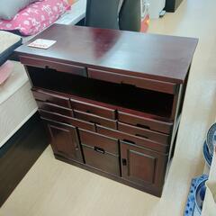 桐製多目的ファックス台☆桐、キャスター付き、収納、こちらは店舗で...