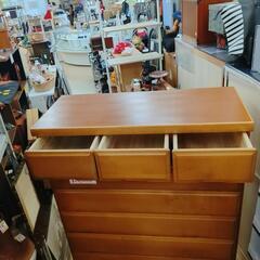 ７段チェスト★家具 収納家具 タンス、衣類収納木製、家具 収納家具 【こちらは店舗です。浜村鹿野温泉ICから3分 買取本舗 宮本リサイクル 営業時間9～19時 定休日水曜のみ←連絡できませんm(_ _)mの画像