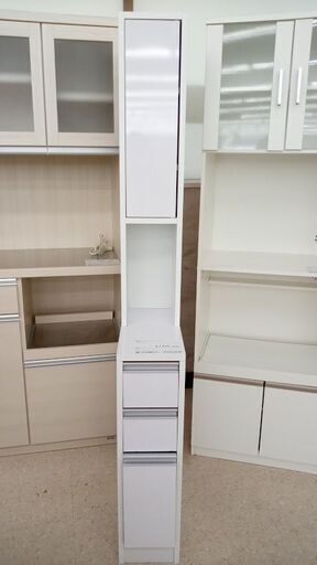 ★ジモティ割あり★  隙間ラック 白 H170×D45×W20 クリーニング済み TJ7600