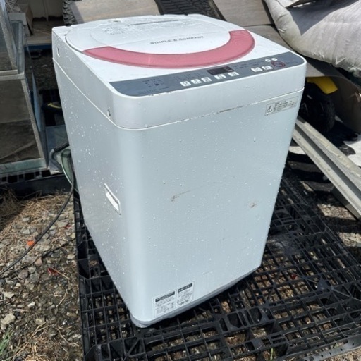 SHARP 6kg ES-GE6OR シャープ　洗濯機