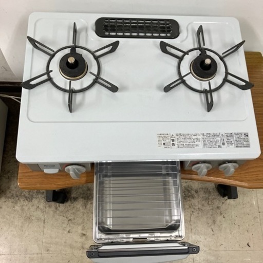 N2407-684 リンナイ ガスコンロ RTE565GRR 2022年製 都市ガス 動作確認済み