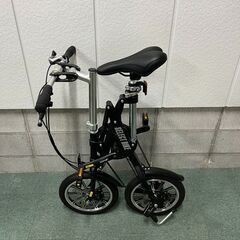 折り畳み自転車ブラック　タイヤ14インチ　7段変速　関西圏直接でのお譲り限定！ 折り畳み自転車ブラック タイヤ14インチ 7段変速 関西圏直接での