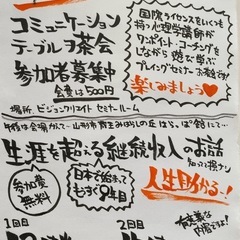 コミュニケーションテーブルヲ茶会