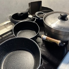 引取先決まりました:7/31希望 鍋、フライパン各種セット の画像