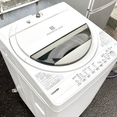 札幌市内配送可 美品 21年製 東芝 TOSHIBA 7kg 全自動洗濯機 AW-7GM1BK グランホワイト