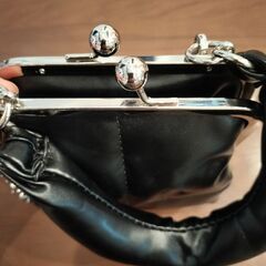 ショルダーバッグ　韓国　フェイクレザー　黒　ミニの画像