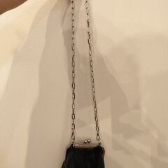 ショルダーバッグ　韓国　フェイクレザー　黒　ミニの画像