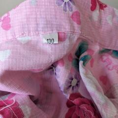 浴衣と帯のセット　130㌢の画像