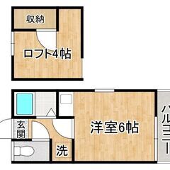 【初期費用0円】【新品家電一式】【連帯保証人不要】城南区梅林　ロッキーハイム　101の画像