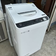 【動作保証あり】SHARP シャープ 2021年 ES-TX5FJ 5.5kg / 3.5kg 洗濯乾燥機【管理KRS676】