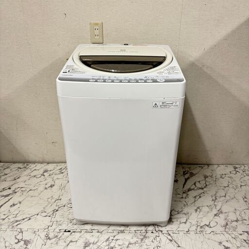 18975  TOSHIBA 一人暮らし洗濯機  6.0kg ◆大阪市内・東大阪市他 6,000円以上ご購入で無料配達いたします！◆ ※京都・高槻・枚方方面◆神戸・西宮・尼崎方面◆生駒方面、大阪南部方面　それぞれ条件付き無料配送あり！