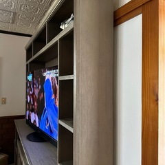 TVセット　テレビ台　グレー の画像