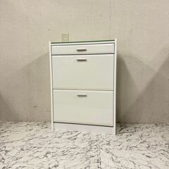  18971   ガラス天板2段シューズボックス   ◆大阪市内・東大阪市他 6,000円以上ご購入で無料配達いたします！◆ ※京都・高槻・枚方方面◆神戸・西宮・尼崎方面◆生駒方面、大阪南部方面　それぞれ条件付き無料配送あり！            