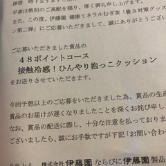 ひんやり抱っこクッション新品の画像