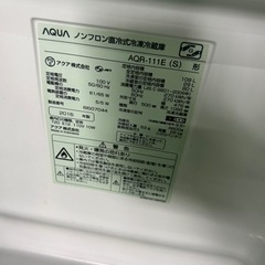早い者勝ち大セール‼️‼️＋ご来店時、ガンお値引き‼️AQUA(アクア) 2016年製 109L 2ドア冷蔵庫?
