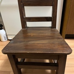 【至急】アンティーク　木製椅子（小）の画像