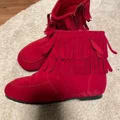 赤い靴　19センチの画像