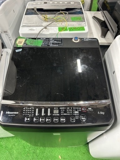 早い者勝ち大セール‼️‼️＋ご来店時、ガン×2お値引き‼️Hisense(ハイセンス) 2019年製 5.5kg 洗濯機