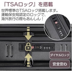 SEDORELAR スーツケース 約39L ホワイト 白 フロントオープンの画像