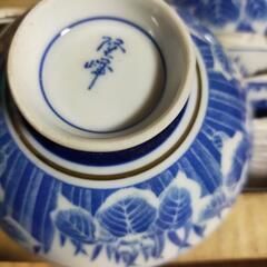 未使用　お茶碗10客　菖蒲図柄の画像