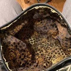 京都装美堂製　西陣織と革のコラボ　ハンドメイド　ショルダーバッグ　新品未使用の画像