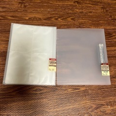 無印良品　ハガキホルダー、ファイル(リング式)2穴