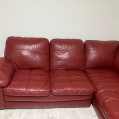 受付終了　ニトリカウチソファー　３人掛けの画像