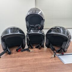 ★期間限定出品★ネオライダース (NEORIDERS) SY-5 オープンフェイス シールド付-ジェット-ヘルメット-ブラック-XLサイズ＋Lサイズ3個セットの画像