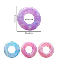 新品 浮き輪 キッズ マイメロ  60cm 6歳〜8歳 ピンクの画像