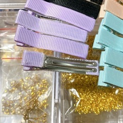 キッズ　ヘアクリップ　わに口　16個の画像