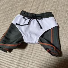水着　95cm 　男の子　海水パンツ　キッズ　シンプル　カーキ色の画像