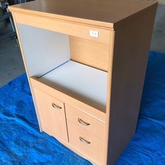 【受付終了】キッチンレンジ台　炊飯器台　チェスト　小型の画像