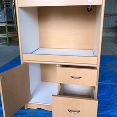【受付終了】キッチンレンジ台　炊飯器台　チェスト　小型の画像