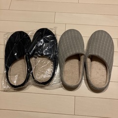 ブランド: Fanyker  [Fanyker] スリッパ 室内 洗える ルームシューズ 来客用スリッパ 静音 メンズ  おしゃれ シンプル 室内履き クッション 滑りやめ スリッパセット2足 事務所 客招待 玄関 台所用の画像