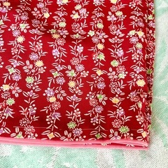 【新品】着物 赤色 小花柄 花 可愛い 春らしい  華やかの画像