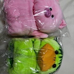 パペット　ぬいぐるみ　ハンド　ブタ　カッパ