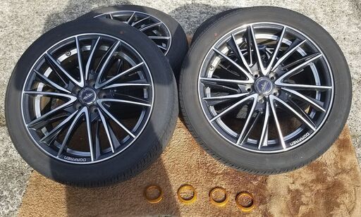 ホイール タイヤ 17インチ 4本セット 5穴 PCD100 215/45R17