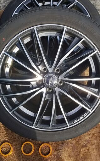 ホイール タイヤ 17インチ 4本セット 5穴 PCD100 215/45R17