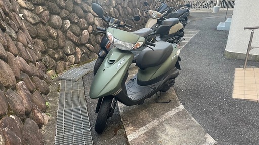 低走行　原付　50cc 　スクーター　ヤマハ　ジョグ　SA55J  マッドグリーン　自賠責R9.3まで付き