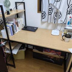 棚付きデスク、机（分解可能）