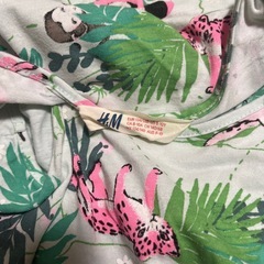 H&M アニマル柄　ノースリーブワンピースの画像