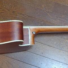 【※再値下げしました】5弦アコースティックベース　URIEL　フレットレス加工済　メーカーオリジナルケース付　2019年購入の画像