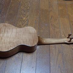 【※値下げ】ビンテージウクレレ　ビクター製　木目がトラ目　木製ペグ　の画像