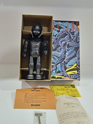 ●未使用　デッドストック(*'ω'*)●ビリケン　ブリキ　ゼンマイ歩行　エイリアン●相模原　ビンテージ　アンティーク●