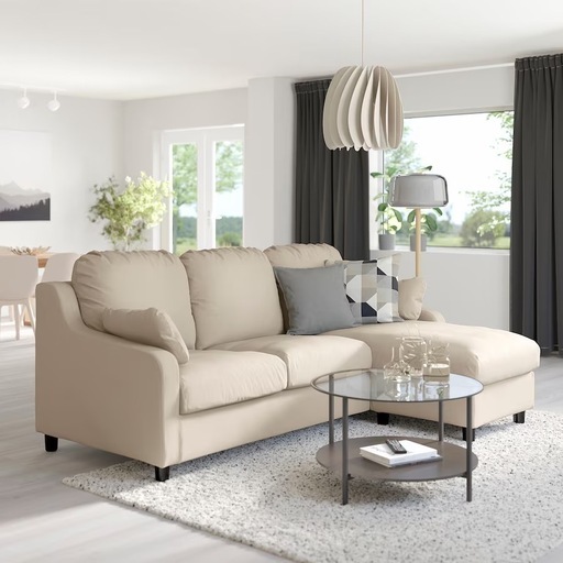 (急)IKEA イケヤ　ヴィンリデン3人掛けソファ  中古美品