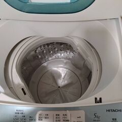 全自動洗濯機5kg🍎国産日立製,現役,完全動品、内部洗浄済の画像