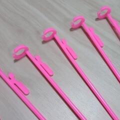 風船の棒 バルーン スティック ピンク 1ダース12本の画像