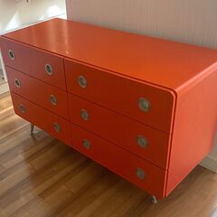 苫小牧お引き取り限定◆家具◆脚付き　ローチェスト◆W117.6 ...