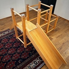 木製　滑り台　ジャングルジム
